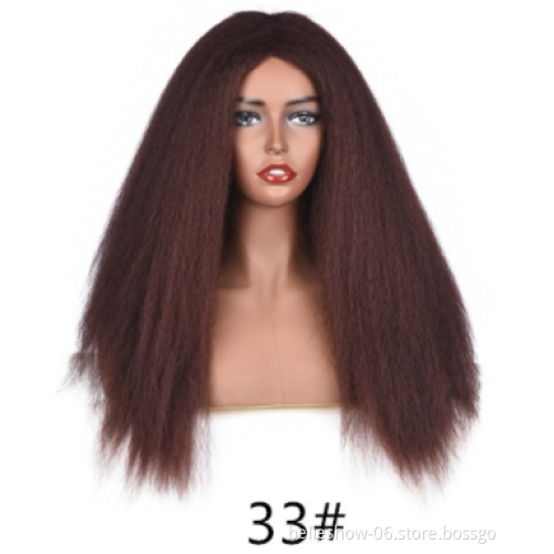 Xin Si braided synthetic wet and wavy highlight custom elastic band satin bag  kinky curly wig